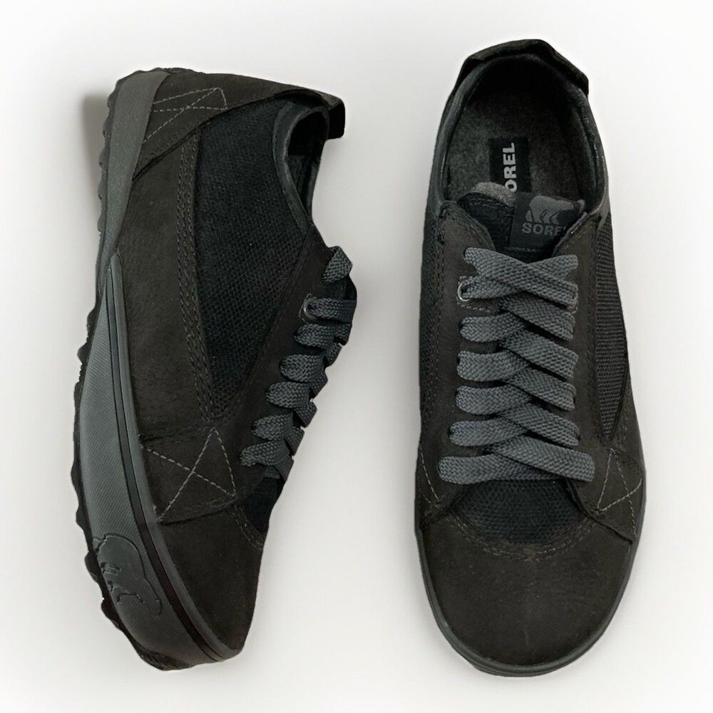 Sorel Chesterman Chukka Shoes Men’s 8.5 Black Leather Canvas Winter